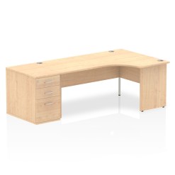 Impulse Panel End Crescent Desk Workstation - image 48