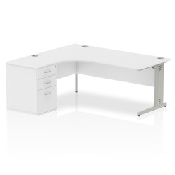 Impulse 1800mm Cable Managed Left Crescent Desk Workstation - image 2