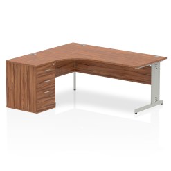 Impulse 1800mm Cable Managed Left Crescent Desk Workstation - image 3