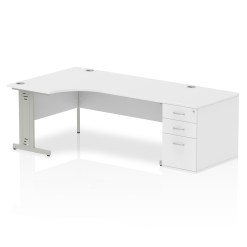 Impulse 1800mm Cable Managed Left Crescent Desk Workstation - image 6