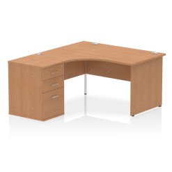 Impulse Panel End Crescent Desk Workstation - image 49