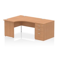 Impulse Panel End Crescent Desk Workstation - image 55