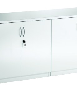 High Gloss Twin Cupboard With Credenza Top