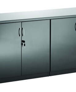 High Gloss Twin Cupboard With Credenza Top