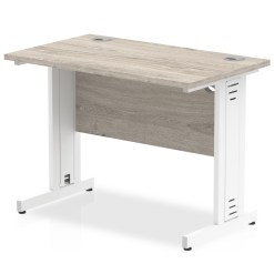 Impulse 1000mm Slimline Desk Cable Managed Leg - image 2