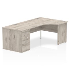 Impulse Panel End Crescent Desk Workstation - image 64