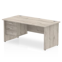 Impulse 1800mm Panel End Straigh Desk With Single Fixed Pedestal - image 2
