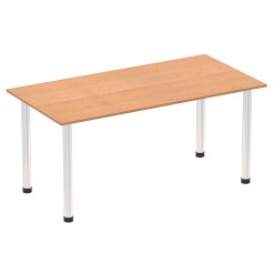 Impulse 1600mm Straight Table With Post Leg - image 15