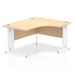 Impulse 1400mm Right Crescent Desk Cable Managed Leg - image 9