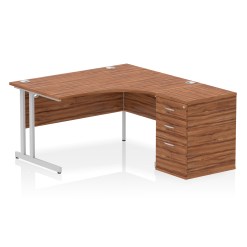 Impulse 1400mm Cantilever Right Crescent Desk Workstation - image 4