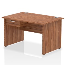 Impulse Panel End Straight Desk Frame With Single One Drawer Fixed Pedestal - image 7