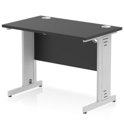 Impulse 1000mm Slimline Desk Cable Managed Leg - image 3