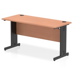 Impulse 1400mm Slimline Desk Cable Managed Leg - image 6