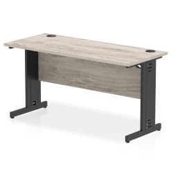 Impulse 1400mm Slimline Desk Cable Managed Leg - image 7