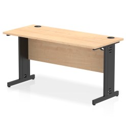 Impulse 1400mm Slimline Desk Cable Managed Leg - image 8