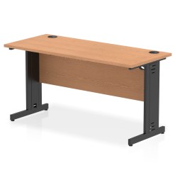 Impulse 1400mm Slimline Desk Cable Managed Leg - image 9