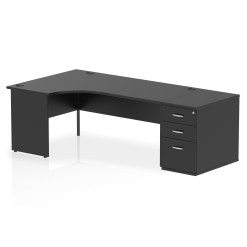 Impulse Panel End Crescent Desk Workstation - image 76