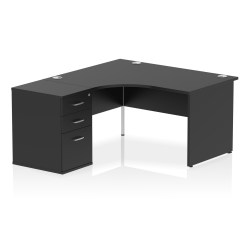 Impulse Panel End Crescent Desk Workstation - image 77