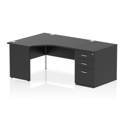 Impulse Panel End Crescent Desk Workstation - image 78