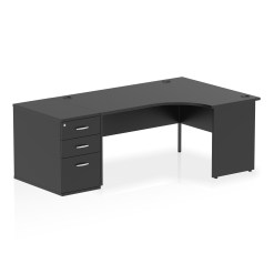 Impulse Panel End Crescent Desk Workstation - image 80
