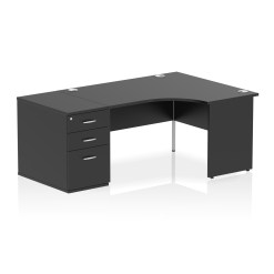 Impulse Panel End Crescent Desk Workstation - image 84
