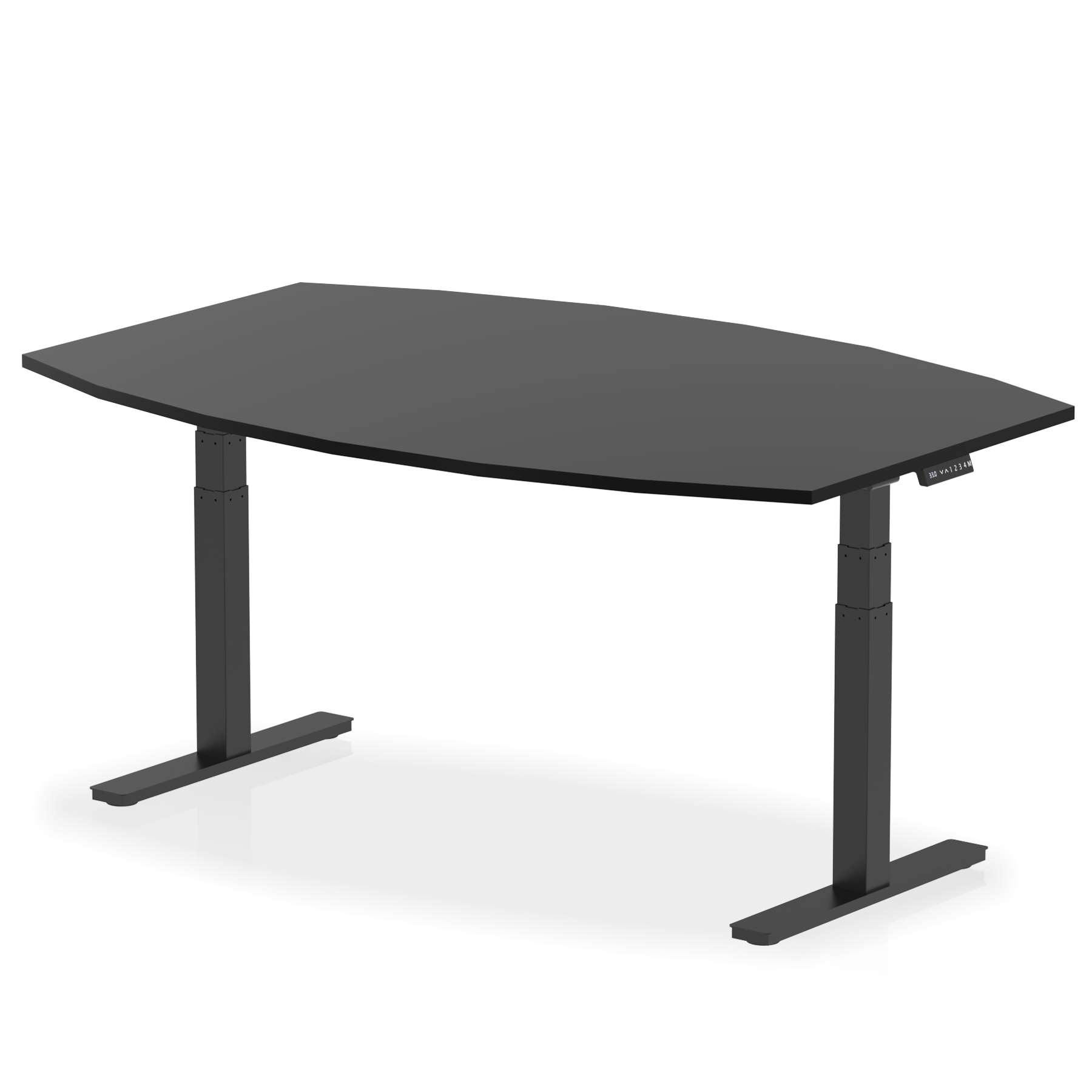 High Gloss Writable Boardroom Table Height Adjustable - image 9