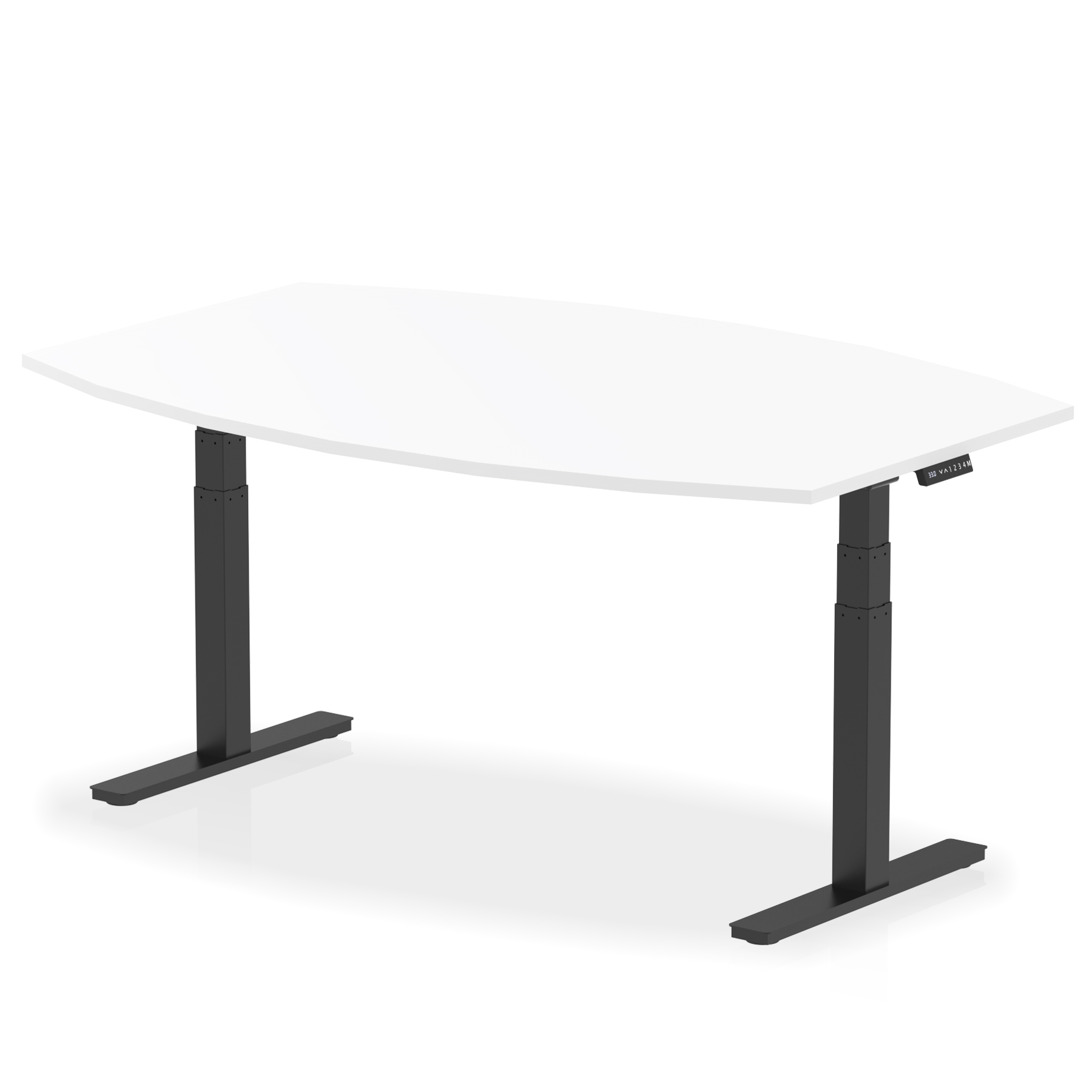 High Gloss Writable Boardroom Table Height Adjustable - image 11