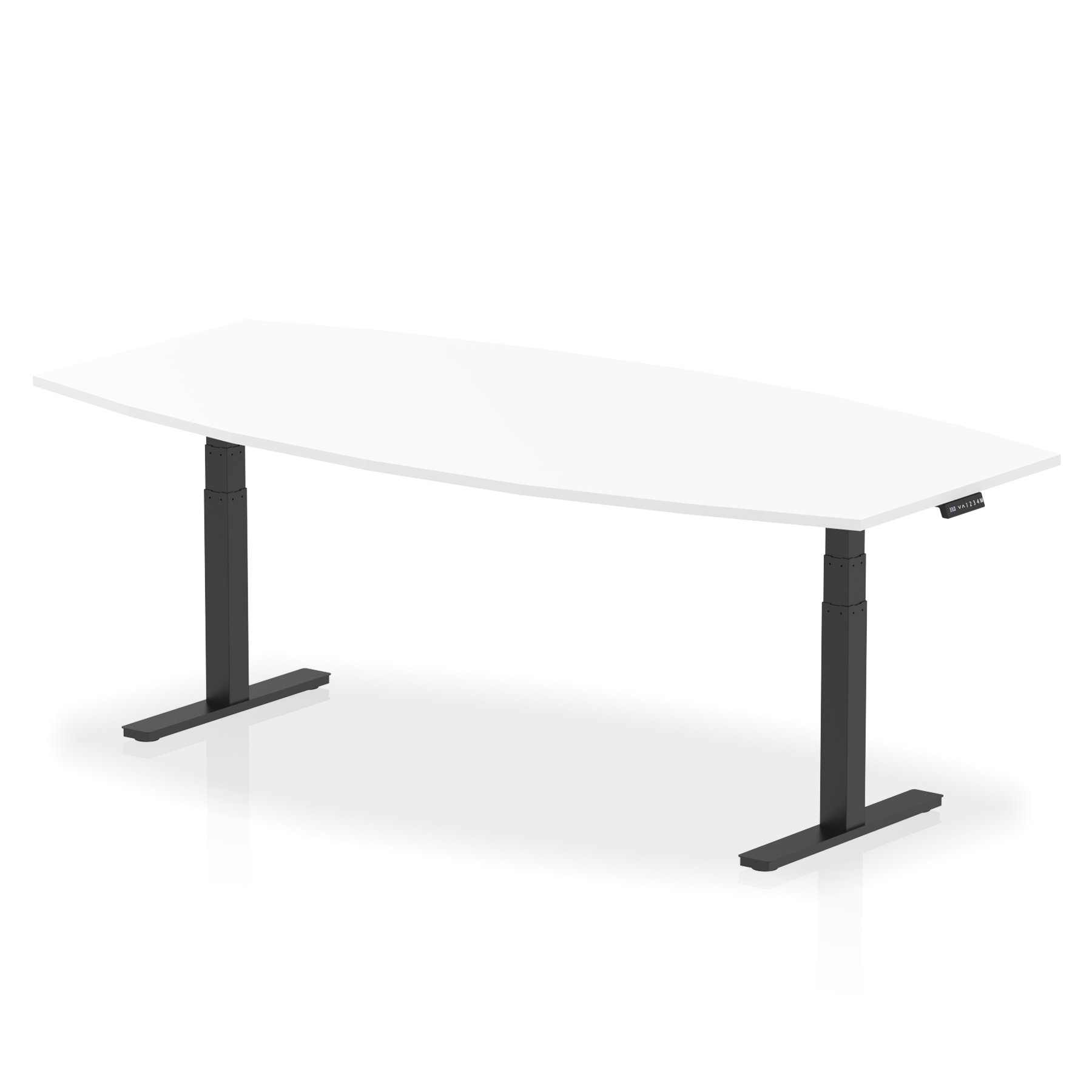 High Gloss Writable Boardroom Table Height Adjustable - image 12