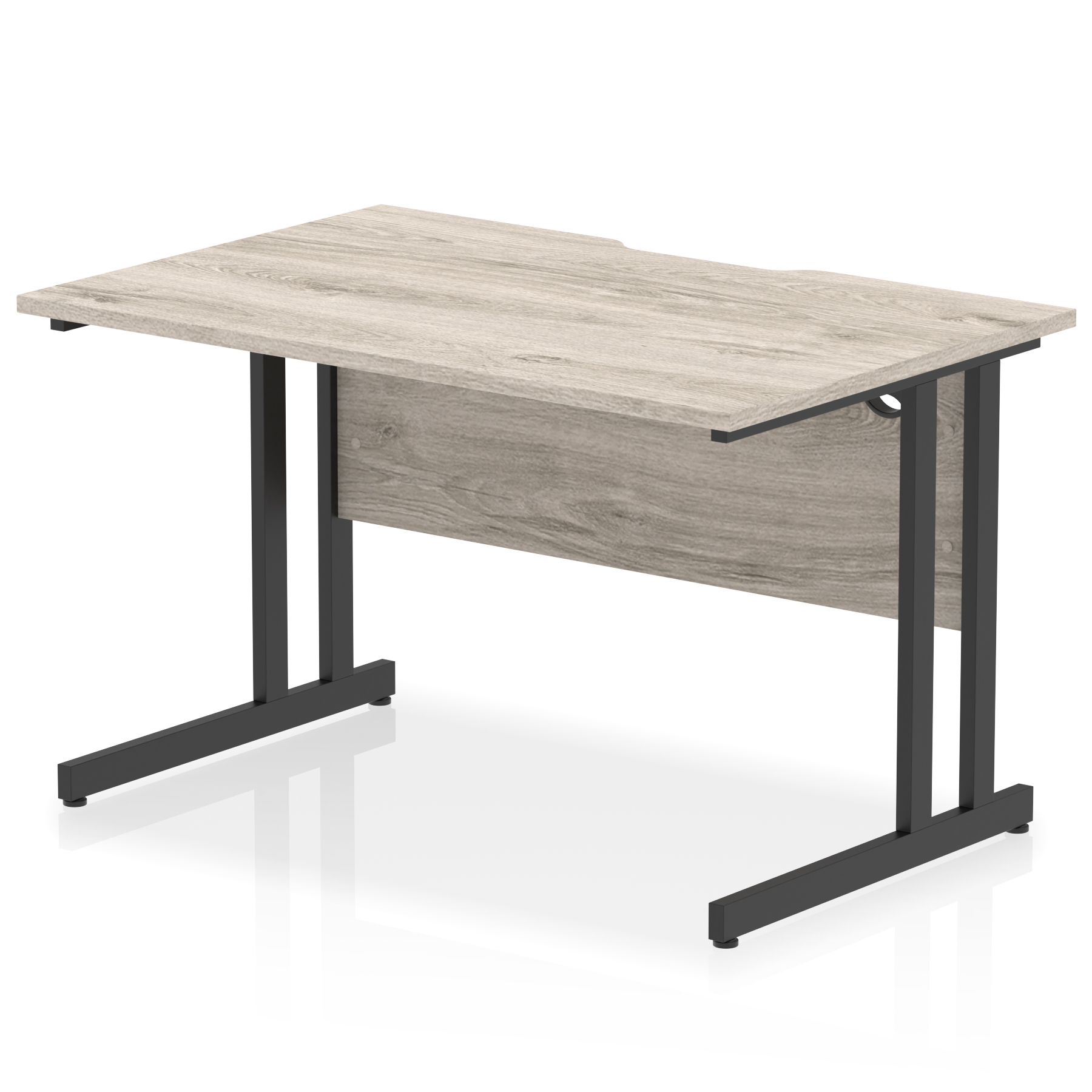 Impulse Scalloped Edge 1200mm Straight Desk Cantilever Leg - image 4