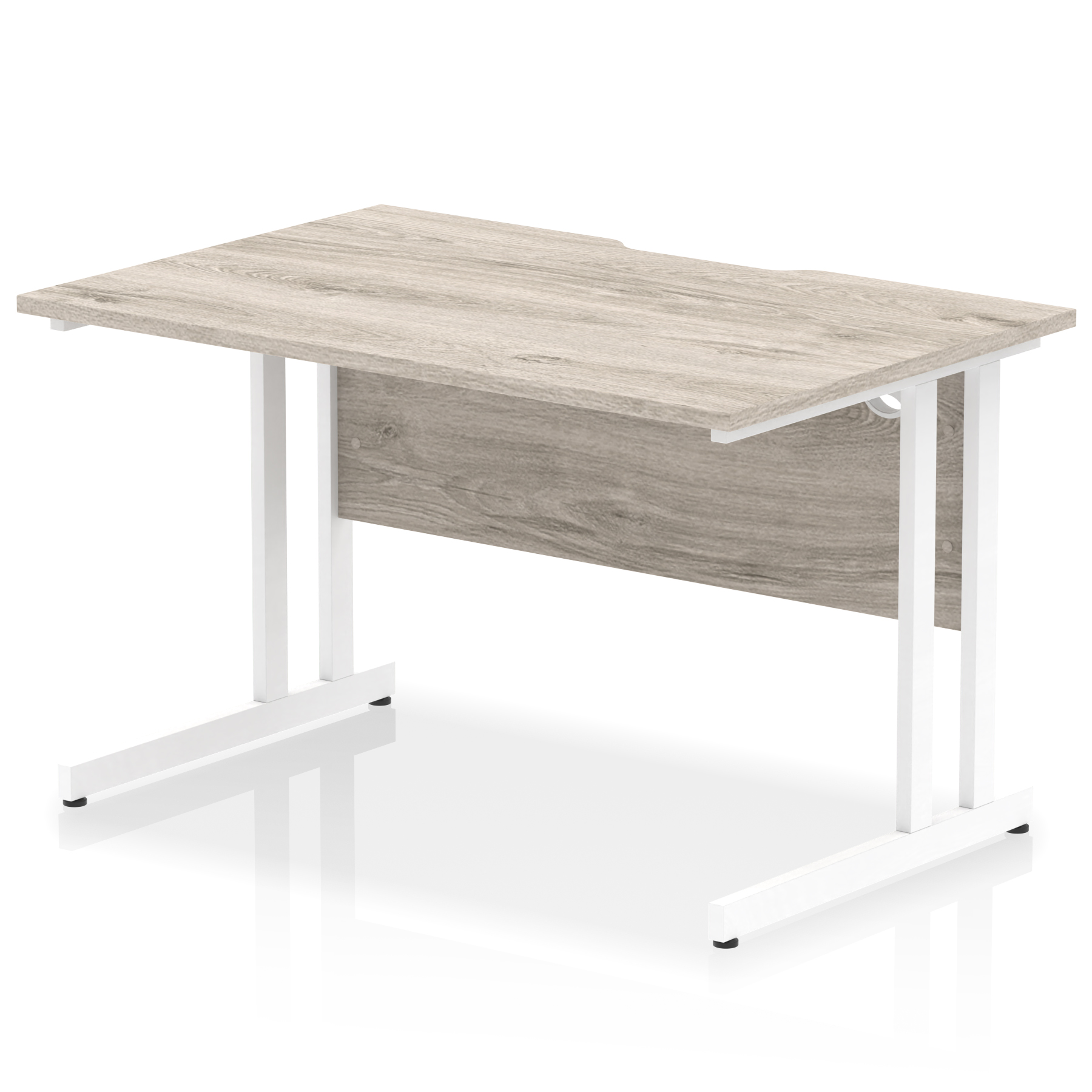 Impulse Scalloped Edge 1200mm Straight Desk Cantilever Leg - image 6