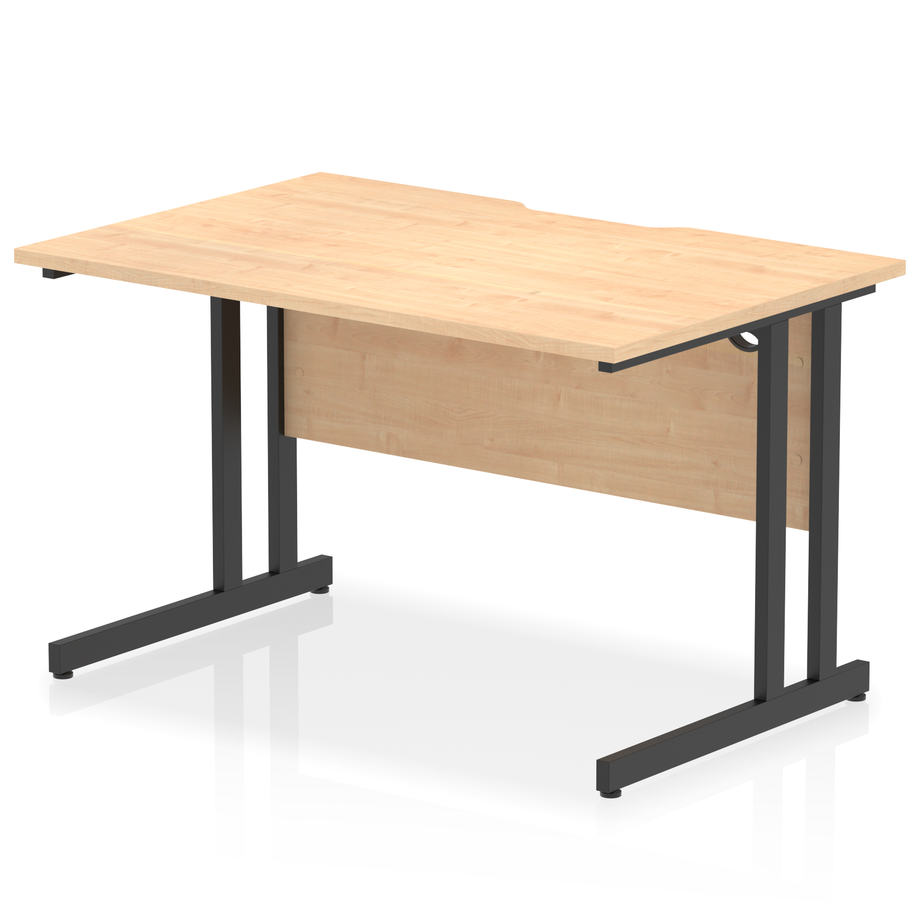 Impulse Scalloped Edge 1200mm Straight Desk Cantilever Leg - image 7