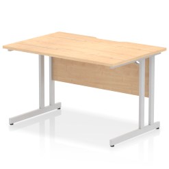 Impulse Scalloped Edge 1200mm Straight Desk Cantilever Leg - image 8