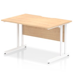 Impulse Scalloped Edge 1200mm Straight Desk Cantilever Leg - image 9