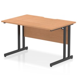 Impulse Scalloped Edge 1200mm Straight Desk Cantilever Leg - image 10