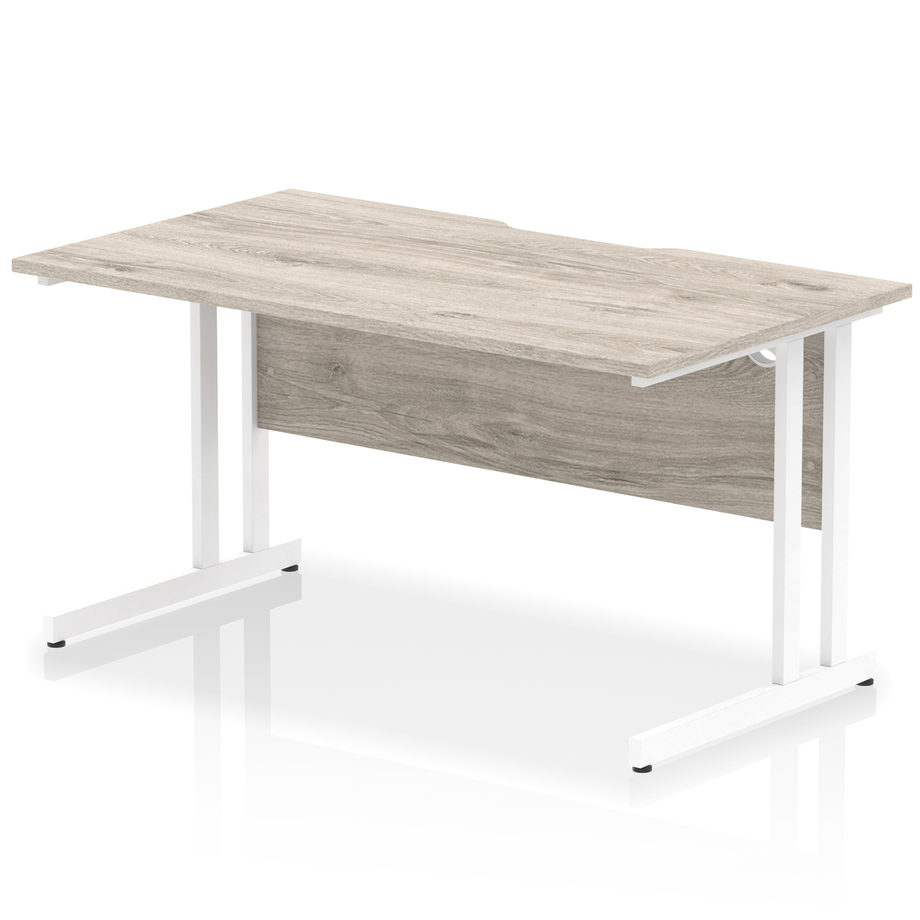 Impulse Scalloped Edge 1400mm Straight Desk Cantilever Leg - image 6