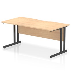 Impulse Scalloped Edge 1600mm Straight Desk Cantilever Leg - image 7