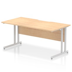 Impulse Scalloped Edge 1600mm Straight Desk Cantilever Leg - image 8