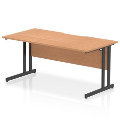 Impulse Scalloped Edge 1600mm Straight Desk Cantilever Leg - image 10