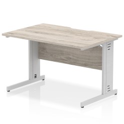 Impulse Scalloped Edge 1200mm Straight Desk Cable Managed Leg - image 5