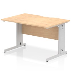 Impulse Scalloped Edge 1200mm Straight Desk Cable Managed Leg - image 8