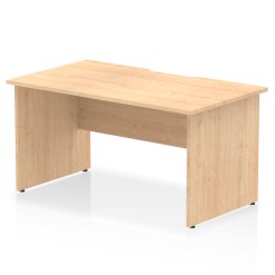 Impulse Scalloped Edge 1400mm Straight Desk Panel End Leg - image 3