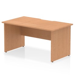 Impulse Scalloped Edge 1400mm Straight Desk Panel End Leg - image 4