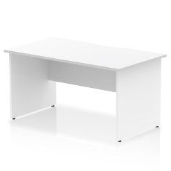 Impulse Scalloped Edge 1400mm Straight Desk Panel End Leg - image 6