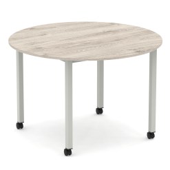 Impulse Round Table With Box Frame Leg With Castors - image 2