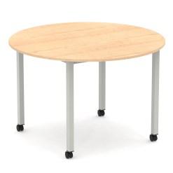 Impulse Round Table With Box Frame Leg With Castors - image 3