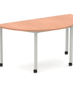 Impulse Semi-Circle Table Box Frame Leg With Castors