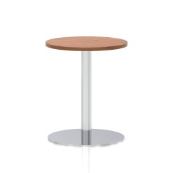 Italia Round Poseur Table Silver Leg - image 2