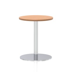 Italia Round Poseur Table Silver Leg - image 5