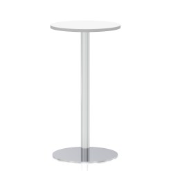 Italia Round Poseur Table Silver Leg - image 9