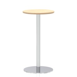 Italia Round Poseur Table Silver Leg - image 10